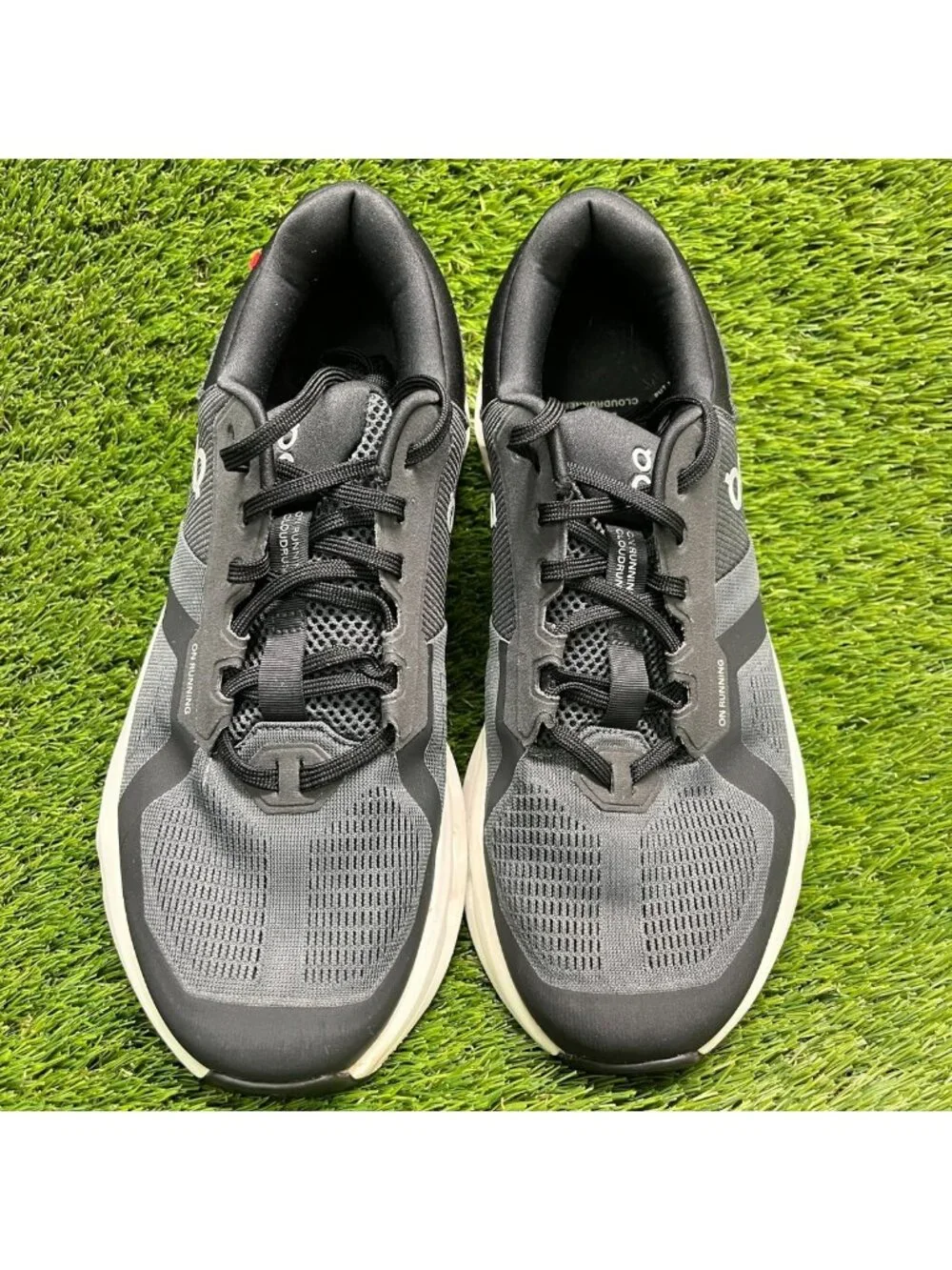 On Cloudrunner 2 Womens Size 11D Black White Athletic Running Shoes Sneakers